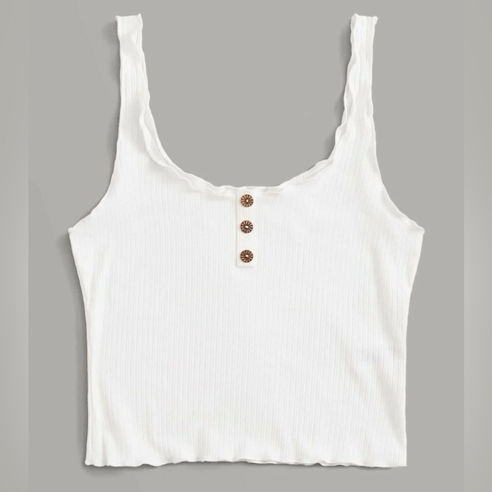 Button tank top